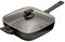 KHG Greenline Grillpfanne 29 x 29 cm, Induktion, 4 Liter Volumen | Nachhaltig aus 100% recycelten Aluminium mit Deckel, ILAG Antihaftbeschichtung, Griff aus natürlichen Rohstoffen