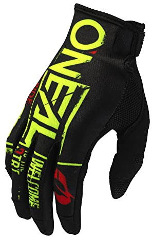 O'NEAL | Fahrrad- & Motocross-Handschuhe | MX MTB DH FR | Langlebige, flexible Materialien, belüftete Handoberseite | Mayhem Glove ATTACK V.23 | Erwachsene | Schwarz Neon-Gelb | Größe L
