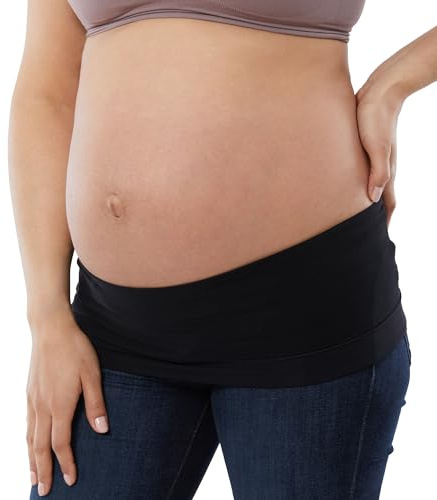 Ingrid & Isabel Basics - Bellaband - Belly Bands for Pregnant Women (M/L, Black)