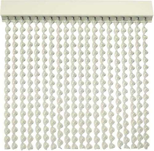 Genérico Cortinas Exterior Anti Moscas | Material PVC y Barra Aluminio | Ideal para Terraza y Jardín (Transparente, 100 x 230cm)