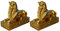 Toddmomy Kleine Sphinx-Statue, 2 Stück, alte ägyptische Sphinx-Figur, Vintage-Antik, Heimbüro, Tischdekoration, Ornamente