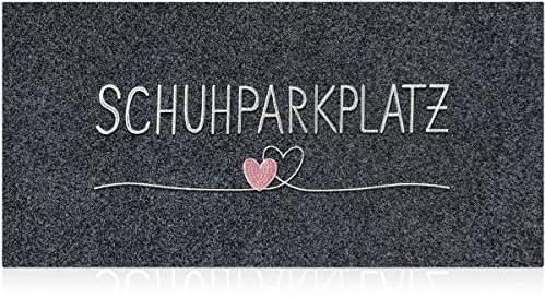 AAZZKANG Türmatte Außen Lang Fussmatte 120 x 45 cm mit Dauerhaft Anti-rutsch Gummi zurück Ultra absorbieren Schlamm Einfach zu säubern Haustür Eingangsmatte Grau