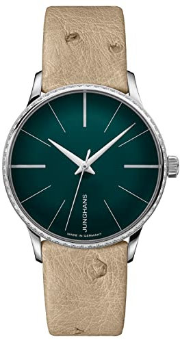 JUNGHANS Meister Damenarmbanduhr Automatic Beige/Grün 27/3240.00