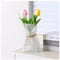 Kaitnax Glass Flower Vases for Bouquet Art Decorative Flower Vase Unique for Wedding, Dinning, Bookshelf, Home Decoration or Gift
