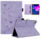 LSPCASA Coque pour Lenovo Tab P11 2nd Gen Motif Papillon Housse Tablette pour Lenovo P11 Gen 2 avec Fonction Support Étui Compatible avec Lenovo Tab P11 Gen 2 Violet