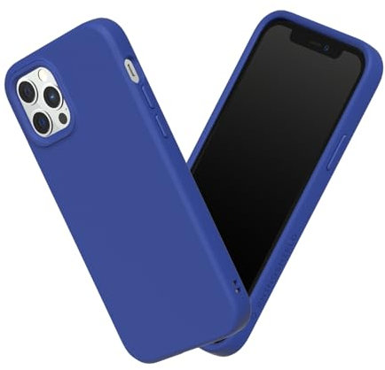 RhinoShield Hülle kompatibel mit [iPhone 12/12 Pro] | SolidSuit - Stoßdämpfende & schlanke Schutzhülle mit Premium Finish - 3.5 Meter Fallschutz - Klassisches Blau