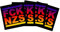 ab 30 bis 500 Stück FCK NZS Sticker Classic 7,4cm x 7,4cm (50x FCK NZS bunt)
