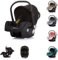Chipolino Babyschale i-Size Aura (40-85cm) Gruppe 0+, Griff verstellbar, Gurt, Farbe:schwarz