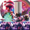 God-zilla Party Tableware Set,God-zilla Partygeschirr, God-zilla Birthday Party Set,Teller, Servietten, Tischdecke und Pappbecher geeignet für Geburtstagsfeiern (41PCS, 10Gäste)