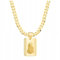 AMAR OPRAVA Goldkette Herren 585, Kette Herren Gold 55 cm, 925/585 - Königskette - Herren Schmuck, goldene Herrenkette mit wundertätige medaille maria kette - Geschenk Herren - Halskette Herren