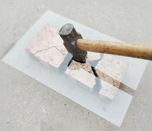 Policarbonato Placas Transparente, Tejados de Plastico Exterior, Planchas de Policarbonato para Tejados, Placas para Invernaderos, Paneles Impermeable para Tejado(0.8mx2m)