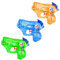 3 Pack Pistolas de Agua para Niños - Mini Juguetes de Agua para Piscina, Fiestas de Verano, Cumpleaños y Playa | Incluye 3 Colores Vibrantes | Divertido Juego al Aire Libre para Niños y Niñas