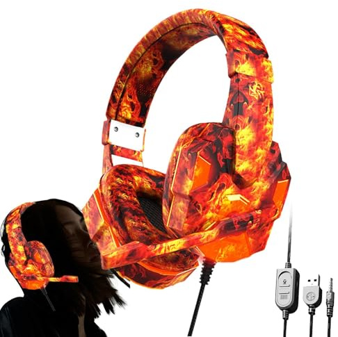 Casque filaire en mousse à mémoire de forme - casque de jeu, casque à l'épreuve du son | écouteurs | Casque de jeu pour interrupteur, casque de joueur