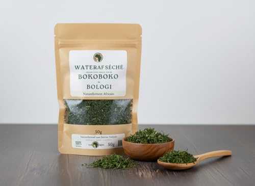 Levl Origin’s Waterleaf Séché Bokoboko 50g – Plante Traditionnelle Africaine, Ingrédient Naturel pour Soupe, Sauce et Cuisine Africaine Authentique
