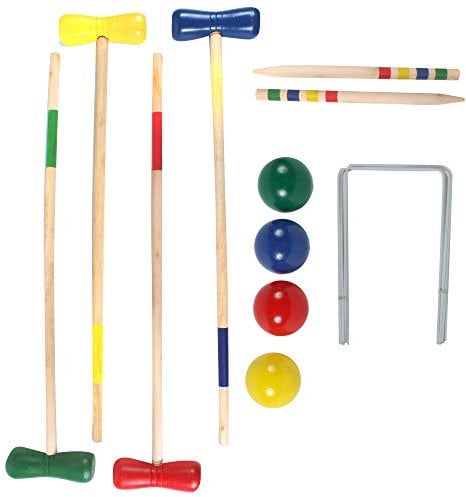 PLANÈTE BOIS - Jeu de Croquet - FSC - 049059A - 2 à 6 Joueurs - Multicolore - Bois - Jouet Enfant - Jeu d'Adresse et de Plein Air - 76 cm x 14 cm - À Partir de 6 Ans