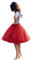 Babyonlinedress Femme Jupon Rétro Style année 50 Vintage en Tulle Audrey Hepburn Rockabilly Petticoat Tutu-18 Couleurs, Rouge, Taille Unique