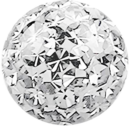 Modern Nature Piercing-Schmuck Epoxy Ferido Multistein-Kugel, 2,5 mm Ø, 1,2 mm Gewinde, klar, Kugel, 1 Stück