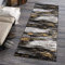 Carpeto Rugs Teppich Läufer Flur - Modern Teppichläufer – Kurzflor, Weich - für Küche Vorzimmer Eingangsbereich Schlafzimmer - Meterware 80 cm Breit - Grau Gelb 80 x 350 cm