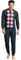 Enrico Coveri Pigiama Uomo Invernale, Pigiama Uomo in Caldo Jacquard, Pigiama Uomo Felpato, Caldo e Confortevole, Pigiama Uomo Invernale (XXL, 2074 Antracite)