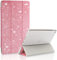 Glitter iPad 7th/8th/9th Generation 10.2 Inch Sparkle Flip Stand Smart Case Cover, Sparkle Flip Stand Smart with Auto Sleep/Wake/Transparent PC Back Cover for iPad 2020/2021