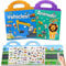 Stickerbuch ab 2 3 4 Jahre 2 Pcs Tiere Fahrzeuge Stickerbuch Kinder für Jungen Mädchen mit Wiederverwendbar Beschäftigung Szene und Spielen Illustrationen, für Unterwegs Auto Flugzeug Zug Reise usw