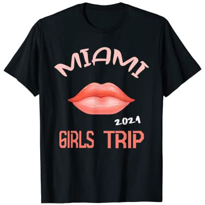Miami Girls Trip 2021 Bachelorette Urlaub Design T-Shirt