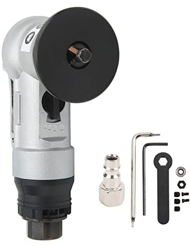 Pneumatische Anfasmaschine, 1/4 Zoll Luftfasenmaschine für Metall, 30000rpm R0-R1 Luftfasenmaschine mit 5-stufiger Geschwindigkeitseinstellung für Metallbeschnitt & Entgraten(Europäischer Stil)