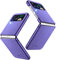 OCASE Cover Samsung Galaxy Z Flip 4 5G, PC Rigida Ultra Sottile + Custodia Protettiva in Pelle PU Antiurto e Antigraffio per Galaxy Z Flip 4 (6,7 Pollici) - Viola