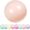 YOUYIKE 36 Zoll Grosse Luftballons Pastell, 8 stück Riesige Runde Pastell Ballons, 90CM Macaron Orange Latex Grosse Luftballons für Geburtstag,Hochzeitsfest,Festival,Karnevals (Orange)
