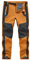 donhobo Herren Wanderhose Outdoorhose Wasserdicht Softshellhose Winddicht Winter Skihose Snowboardhose Warm Fleece Gefüttert Trekkinghose (Orange,XXL)