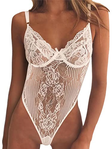 Body Damen Sexy Spitze Sexy Rot Negligee Offen Schwarze Nachtwäsche Spitze Spitzenbody Frauen Wäsche Für Sex Babydoll Reizwäsche String Tanga Outfit Strapse