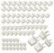 HLIWS 80 Pcs Picture Hooks,Non-Trace Picture Hook for Hard Wall,Meter Box Hook,for Hardwall Drywall Painting Wedding Photos(4 Sizes)