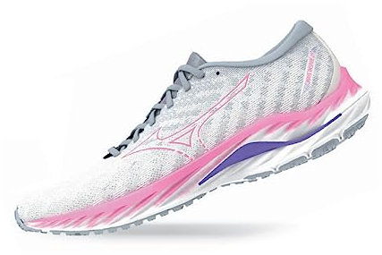 Mizuno Inspire 19 Donna Chaussures de Course Blanc Rose