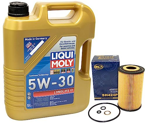 Motoröl Set Longlife III 5W-30 LIQUI MOLY 5 Liter + Ölfilter SH424P