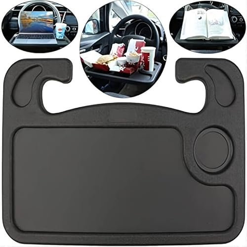 Car Steering Wheel Tray, Portable Steering Wheel Table, Double-sided Steering Wheels Desk for Dining, Reading, Working, Notebook Laptop