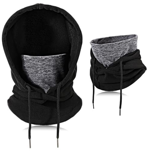 TAGVO Sturmhaube Winddichte Skimaske, Thermo-Fleece-Kapuze Winter Mehrzweck Verwendung, Warm Gesichtsmaske für Herren Damen, Gesichtsmaske Atmungsaktive Gesichtsbedeckung, Schwerer Nackenwärmer