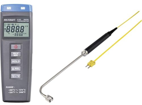 VOLTCRAFT K102 + TP 206 Temperatur-Messgerät Fühler-Typ K