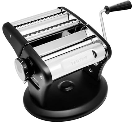 Fante's Supreme - Macchina per la pasta, compatta, manuale, con base antiscivolo a ventosa, per pasta fresca fatta in casa, ravioli, dal 1906