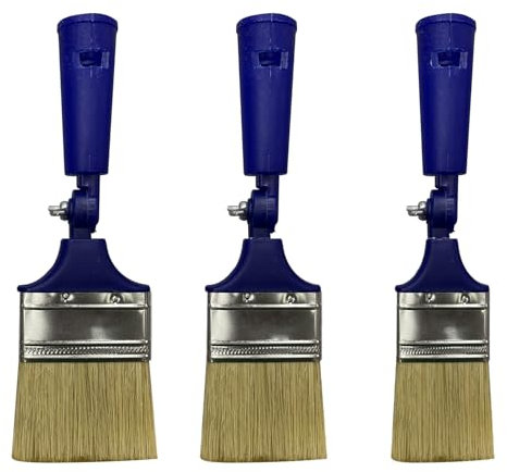 Extendable Paint Brushes for Walls & Ceiling - Adjustable Multi Angle Paint Brush Set for Fence Stain & Wood Varnish