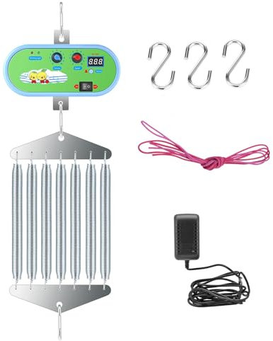 NEWFUN Federwiege Motor, Motor Federwiege, Motor Federwiege Elektrisch,Einstellbarer Elektrischer Stubenwagenregler Mit Timer- und Dauermodus für Babywiegen, Max. Belastung 20kg