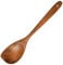 Wooden Non-Stick Spoons - 12.8 Inch Long Handle, Big Stirring Corner Spoons, Heat Resistant Wooden Cooking Utensils