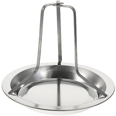 Hähnchenbratrost aus Edelstahl, 1 Stück, Silber, Stehende Form