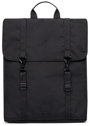 Lefrik - Handy Casual and Practical Laptop Backpack - 100% Recycled Fabric - Eco Friendly, Metal Black, L