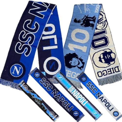 3R SPORT Sciarpa da Stadio Forza Napoli Sciarpe Tifosi Napoletani Calcio PS 30886-BS