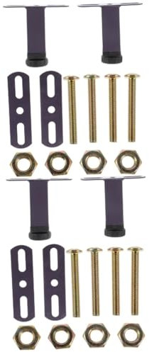 OSALADI 2 Sätze Verstellbarer Stützrahmen Furniture Legs Bed Frame Bettfüße Verstellbares Bein Couchtischbeine Boucle Ersatz-lattenroste Lattenroste Für Bettstützen Eisen Black 2 Stück * 2