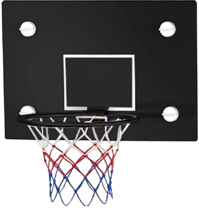 Basketballkorb An der Wand montierter Basketballkorb, höhenverstellbarer Wand-Basketballkorb für den Außenbereich, mit Allwetternetz(52X36cm/20.4X14.1in)