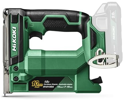 HiKOKI Akku-Tacker - 18 V, 6-13 mm, 150 Klammern Magazin - Li-Ion, LED-Licht, hohe Geschwindigkeit, Trockenschusssperre, Staubbeständig, Softtouch-Griff - Leicht & Kompakt
