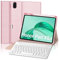 FOGARI Honor Pad X8a 11 inch 2024 Keyboard Case, Honor Pad X8a Wi-Fi Tablet Bluetooth Magnetic Detachable UK Layout Keyboard Case, Pink