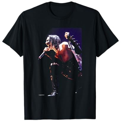 Cantante Shock Rock En Vivo En Escena Por Andy Willsher Camiseta