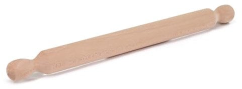 Lupia - Mattarello in Legno massello statico, Lunghezza 47 cm, Diametro 4 cm, Strumento da Cucina Robusto e Durevole per Preparare Pizza, Pasta Fresca e Biscotti per Chitarra